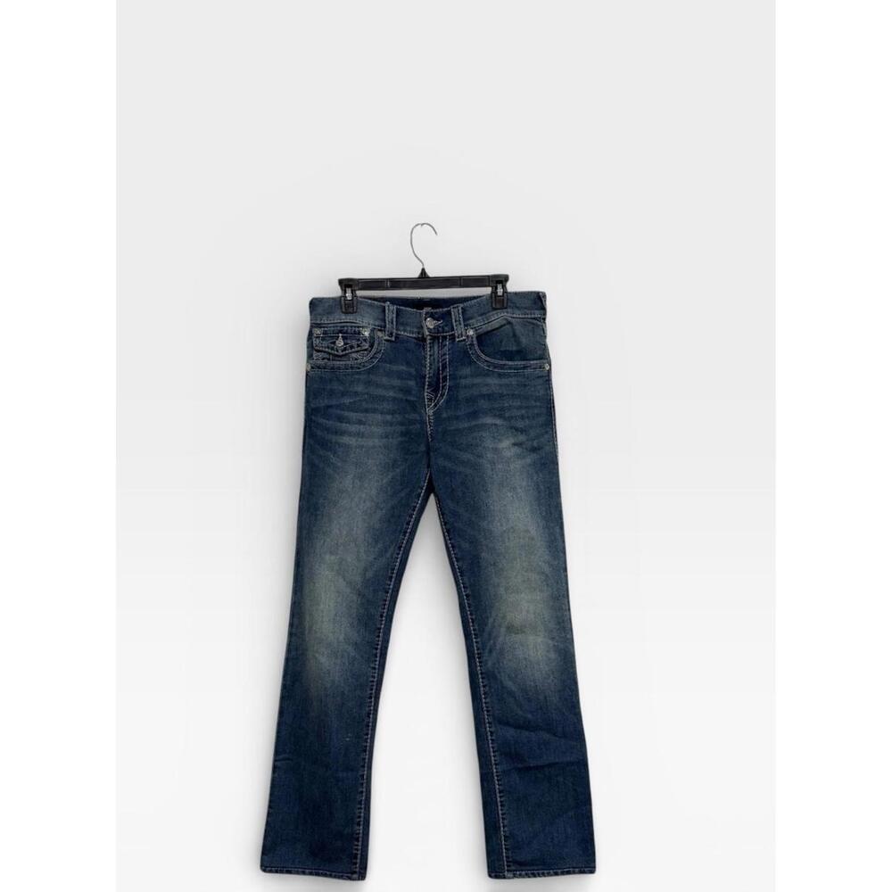 True Religion Ricky Relaxed Straight Jeans Blue Size 30 Women’s Made in Mexico